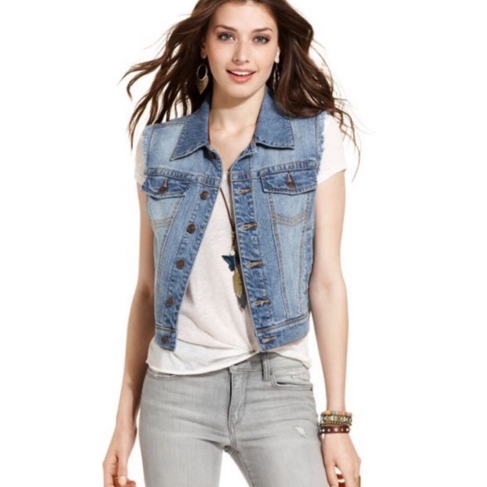 American rag denim vest Size M